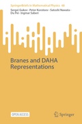 Cover: Branes and DAHA Representations - Springer