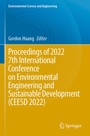 Cover: Proceedings of 2022 7th International Conference on Environmental Engineering and Sustainable Development (CEESD 2022) - Springer