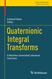 Abbildung von: Quaternionic Integral Transforms - Birkhäuser