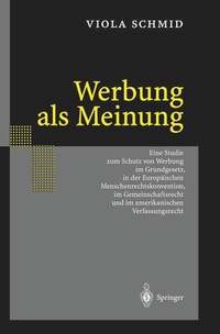 Abbildung von: Werbung als Meinung - Springer
