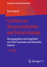 Abbildung von: Schriften zur Wissenschaftslehre und Kultursoziologie - Springer VS