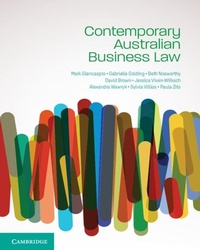 Abbildung von: Contemporary Australian Business Law - Cambridge University Press