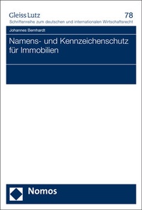 Abbildung von: Namens- und Kennzeichenschutz für Immobilien - Nomos