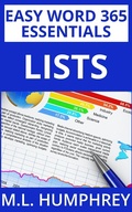 Cover: Word 365 Lists (Easy Word 365 Essentials, #3) - Easy Word 365 Essentials