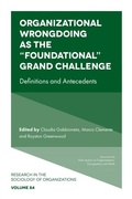 Cover: Organizational Wrongdoing as the "Foundational" Grand Challenge - Emerald Publishing Limited