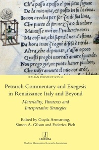 Enlarge image Cover: Petrarch Commentary and Exegesis in Renaissance Italy and Beyond - Legenda