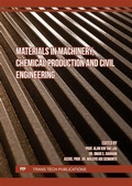 Cover: Materials in Machinery, Chemical Production and Civil Engineering - Trans Tech Publications Ltd