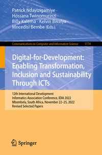 Abbildung von: Digital-for-Development: Enabling Transformation, Inclusion and Sustainability Through ICTs - Springer