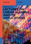 Cover: Lectures on Linear Algebra and its Applications - De Gruyter