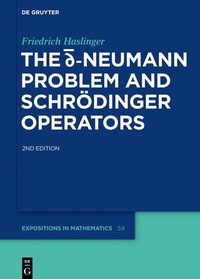 Abbildung von: The d-bar Neumann Problem and Schrödinger Operators - De Gruyter