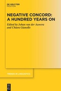 Cover: Negative Concord: A Hundred Years On - De Gruyter Mouton