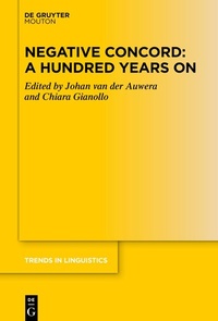 Abbildung von: Negative Concord: A Hundred Years On - De Gruyter Mouton