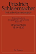 Cover: Briefwechsel 1819-1820 - De Gruyter