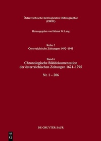 Abbildung von: Chronologische Bilddokumentation der österreichischen Zeitungen 1621-1795 - De Gruyter Saur