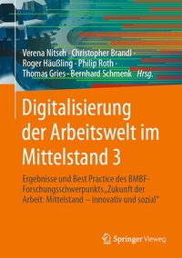 Abbildung von: Digitalisierung der Arbeitswelt im Mittelstand 3 - Springer Vieweg