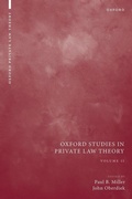 Cover: Oxford Studies in Private Law Theory: Volume II - Oxford University Press