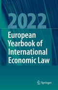Cover: European Yearbook of International Economic Law 2022 - Springer