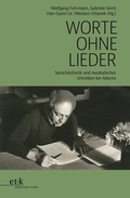 Cover: Worte ohne Lieder - edition text + kritik