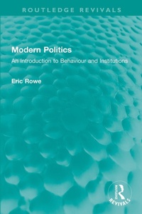 Enlarge image Cover: Modern Politics - Routledge