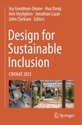 Cover: Design for Sustainable Inclusion - Springer
