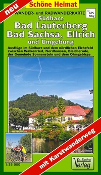 Abbildung von: Wander- und Radwanderkarte Südharz, Bad Lauterberg, Bad Sachsa, Ellrich und Umgebung - Barthel, A