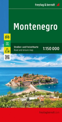 Abbildung von: Montenegro, Straßen- und Freizeitkarte 1:150.000, freytag & berndt - Freytag-Berndt und ARTARIA
