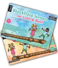 Abbildung von: Blockflöte lernen mit Lotti & Ben - Band 1 + 2 im Set! - artist ahead