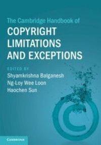 Enlarge image Cover: The Cambridge Handbook of Copyright Limitations and Exceptions - Cambridge University Press