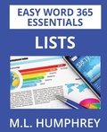 Cover: Word 365 Lists - M.L. Humphrey