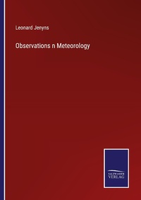 Enlarge image Cover: Observations n Meteorology - Outlook