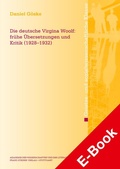 Cover: Die deutsche Virginia Woolf - Franz Steiner Verlag