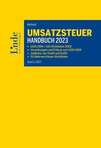 Abbildung von: Umsatzsteuer-Handbuch 2023 - Linde