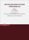 Cover: Mittelhochdeutsches W&ouml;rterbuch. Dritter Band, Lieferung 1 - Hirzel