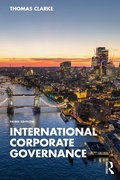 Cover: International Corporate Governance - Routledge