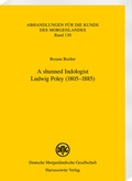 Cover: A shunned Indologist - Harrassowitz Verlag