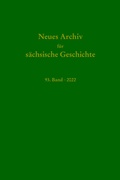 Cover: Neues Archiv f&uuml;r s&auml;chsische Geschichte, 93. Band 2022 - Verlag PH.C.W. SCHMIDT bei Rudolph Druck