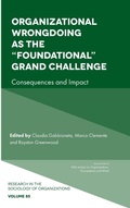 Cover: Organizational Wrongdoing as the "Foundational" Grand Challenge - Emerald Publishing Limited