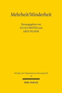 Abbildung von: Mehrheit/Minderheit - Mohr Siebeck