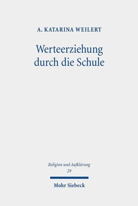 Abbildung von: Werteerziehung durch die Schule - Mohr Siebeck