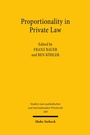 Cover: Proportionality in Private Law - Mohr Siebeck