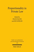 Bild: Proportionality in Private Law - Mohr Siebeck