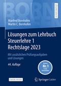 Cover: L&ouml;sungen zum Lehrbuch Steuerlehre 1 Rechtslage 2023 - Springer Gabler