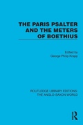 Cover: The Paris Psalter and the Meters of Boethius - Routledge