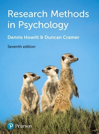 Enlarge image Cover: Research Methods in Psychology - Pearson Education Limited