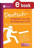 Cover: Deutsch-Aufgaben aus der Berufspraxis 9-10 - Auer Verlag