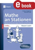 Cover: Mathe an Stationen Spezial Gr&ouml;&szlig;en 3+4 - Auer Verlag