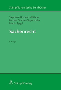 Abbildung von: Sachenrecht - Stämpfli Verlag