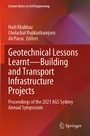 Cover: Geotechnical Lessons Learnt-Building and Transport Infrastructure Projects - Springer