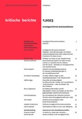 Cover: Kritische Berichte : Zeitschrift f&uuml;r Kunst- und Kulturwissenschaften / Jahrgang 51, Heft 1.2023 - arthistoricum.net