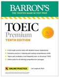 Cover: TOEIC Premium: 6 Practice Tests + Online Audio, Tenth Edition - Barrons Educational Services
